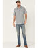Image #2 - Moonshine Spirit Men's Santa Fe Dobby Plaid Short Sleeve Snap Western Shirt, Tan, hi-res