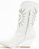 Image #3 - Golo Women's Mae Sun Inlay Western Fashion Boots - Snip Toe, White, hi-res