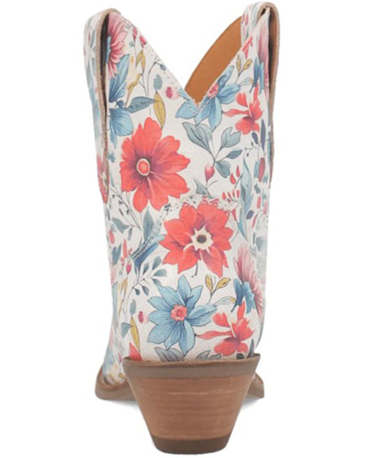 Image #5 - Dingo Women's Pixie Rose Western Boots - Snip Toe, White, hi-res