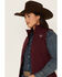 Ariat Women's Logo Embroidered New Team Softshell Vest, Wine, hi-res