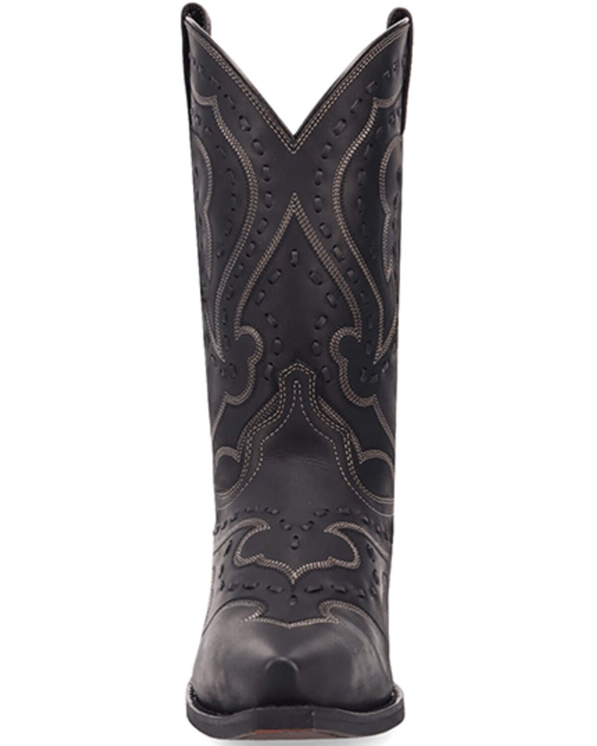 Image #4 - Laredo Men's Squire Stitched Western Boots - Snip Toe, Black, hi-res
