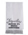 Image #1 - Totalee Gift Tequila Silver Fringe Tea Towel, Black/white, hi-res