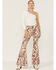 Image #1 - Free People Women's Barcelona Combo Print Float On Flare Jeans, , hi-res