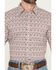 Image #3 - Cody James Men's Neon Moon Floral Print Short Sleeve Button-Down Stretch Western Shirt, Burgundy, hi-res