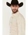 Image #2 - Ariat Men's 360 Airflow Geo Print Long Sleeve Button-Down Western Shirt, Beige, hi-res