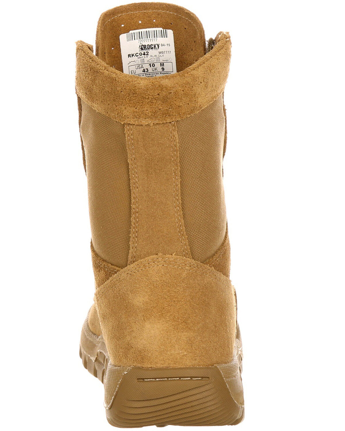 Image #4 - Rocky Men's Lightweight Commercial Military Boots, Tan, hi-res