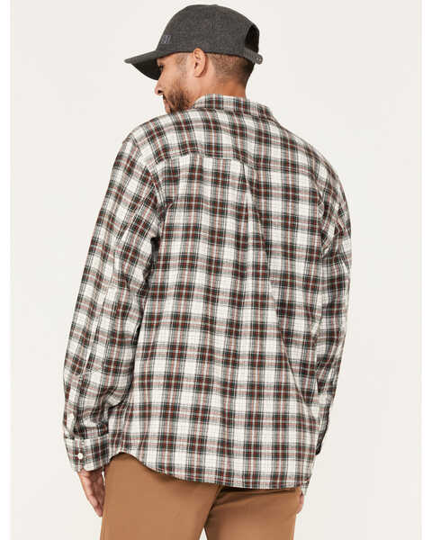 Image #4 - Brothers and Sons Men's Everyday Plaid Long Sleeve Button Down Western Flannel Shirt , Sand, hi-res