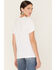 Wrangler Women's Floral Wreath Logo Graphic Tee, White, hi-res