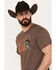 Moonshine Spirit Men's Hecho En Mexico Short Sleeve Graphic T-Shirt, Brown, hi-res