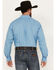 Cinch Men's Geo Print Long Sleeve Button-Down Western Shirt, Blue, hi-res