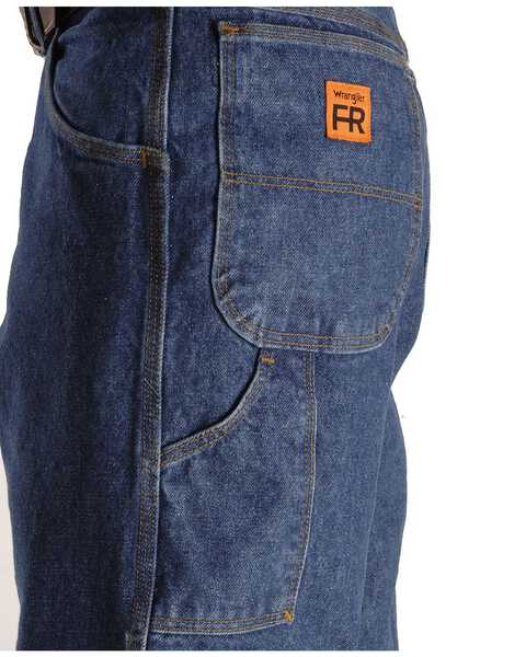 Image #7 - Wrangler Men's Riggs FR Carpenter Relaxed Fit Work Jeans , Indigo, hi-res