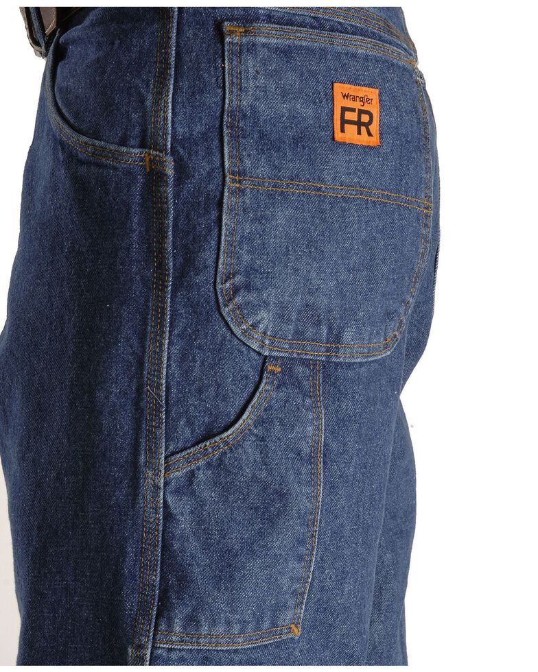 Wrangler Riggs Men's FR Carpenter Relaxed Fit Work Jeans , Indigo, hi-res