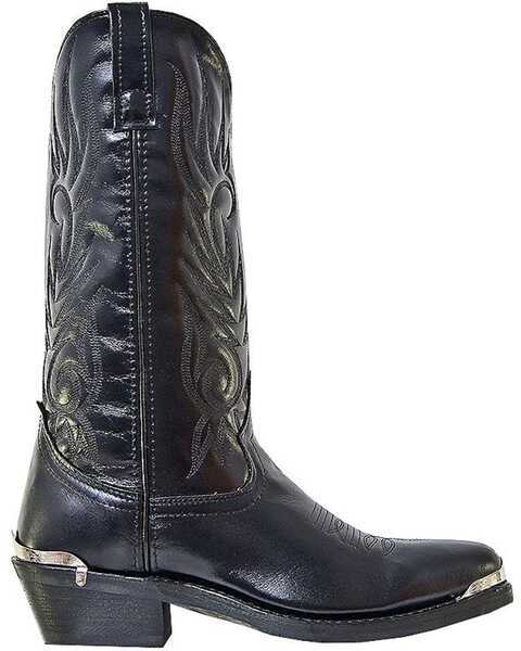 Image #6 - Laredo Men's McComb Western Boots - Medium Toe, Black, hi-res