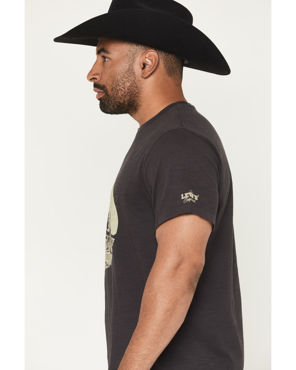Image #2 - Levi's Men's Archival Desert Cowboy Short Sleeve Graphic T-Shirt, Black, hi-res