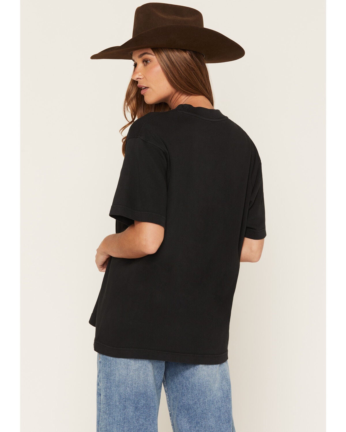 Image #4 - Ariat Women's Saddle Up Short Sleeve Graphic Tee, Black, hi-res