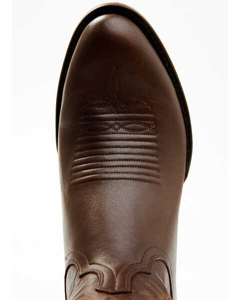 Lucchese Men's Espresso Smooth Western Boots - Round Toe, Dark Brown, hi-res