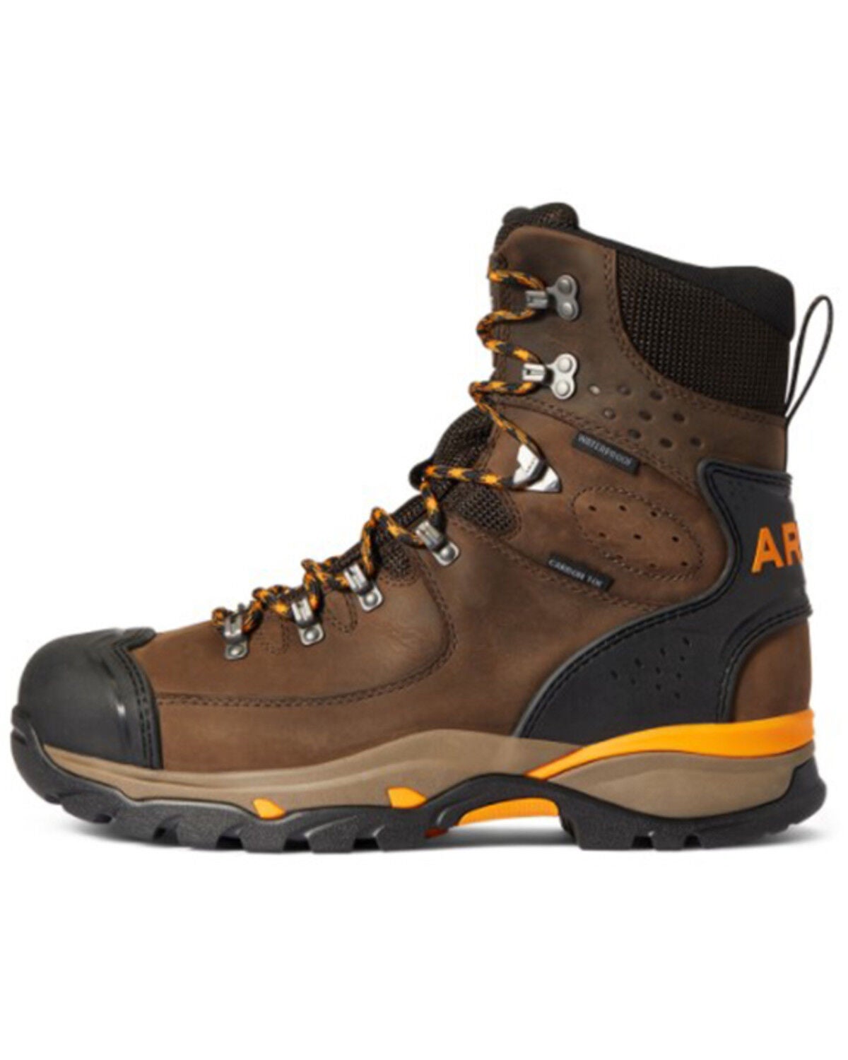 Image #2 - Ariat Men's Endeavor 8" H20 Full-Grain Work Boot - Composite Toe, Brown, hi-res
