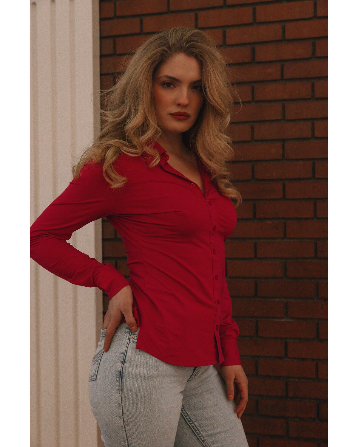 Image #2 - Idyllwind Women's Solid Long Sleeve Pullover Western Riding Shirt, Fuchsia, hi-res