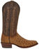 Image #2 - Dan Post Men's Gehrig Exotic Ostrich Western Boots - Round Toe, Tan, hi-res