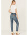 Image #3 - Wrangler Women's Walker Medium Wash High Rise Stretch Slim Leg Jeans , Medium Wash, hi-res