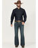 Image #1 - Rock & Roll Denim Men's Pistol Medium Wash Bootcut Rigid Denim Jeans, Medium Wash, hi-res