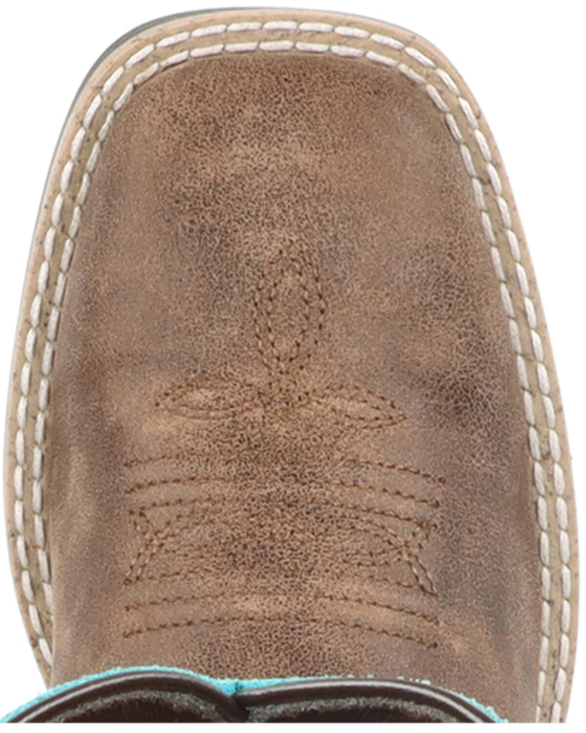 Image #6 - Smoky Mountain Girls' Rustic Rider Western Boots - Broad Square Toe, Brown, hi-res
