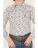 Image #3 - Cowboy Hardware Boys' Paisley Print Long Sleeve Snap Stretch Western Shirt, White, hi-res