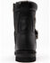 Image #5 - Milwaukee Leather Men's Buckled Lace-Up Boots - Round Toe , Black, hi-res