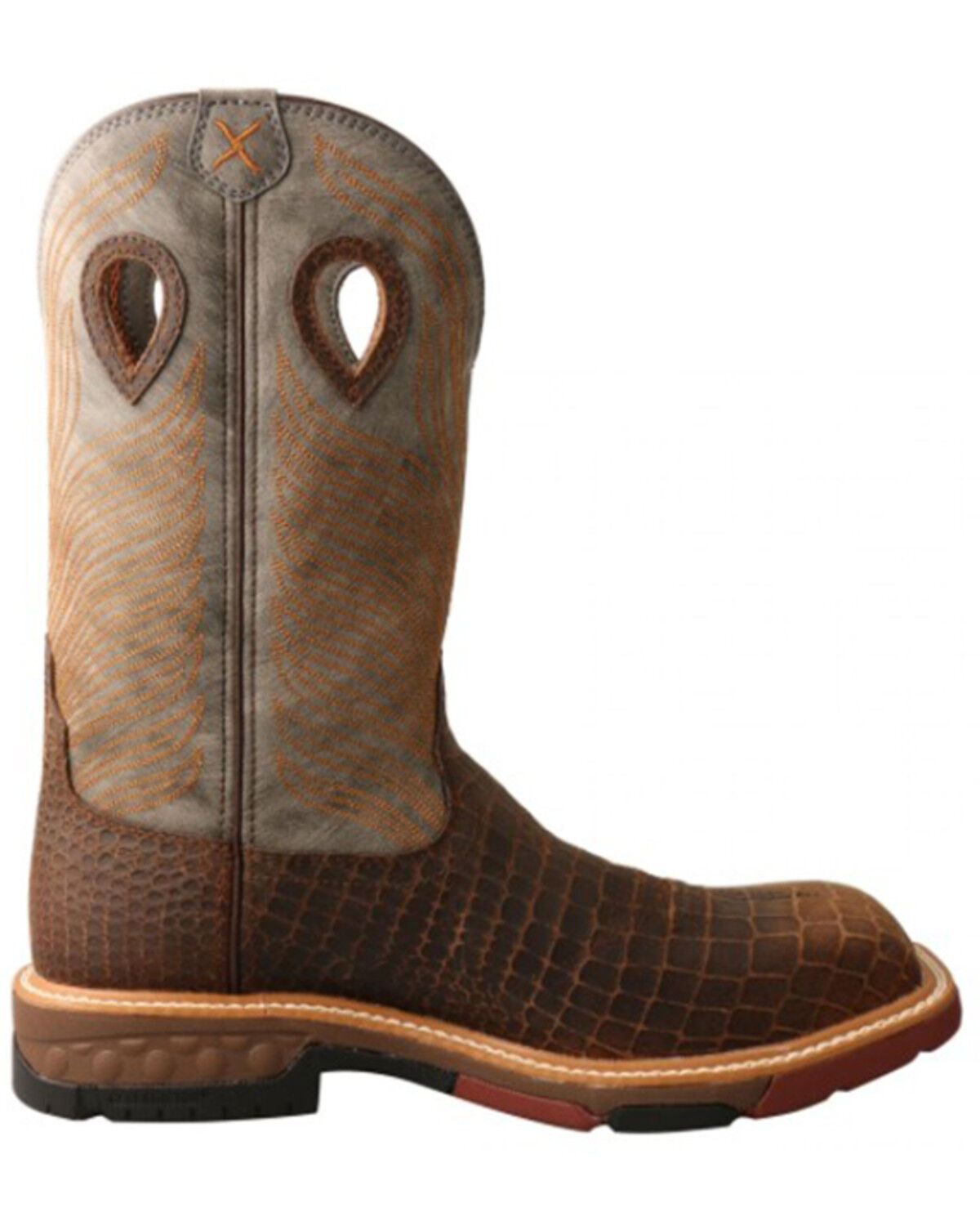 Image #2 - Twisted X Men's Camian Print Work Boots - Nano Composite Toe, Tan, hi-res