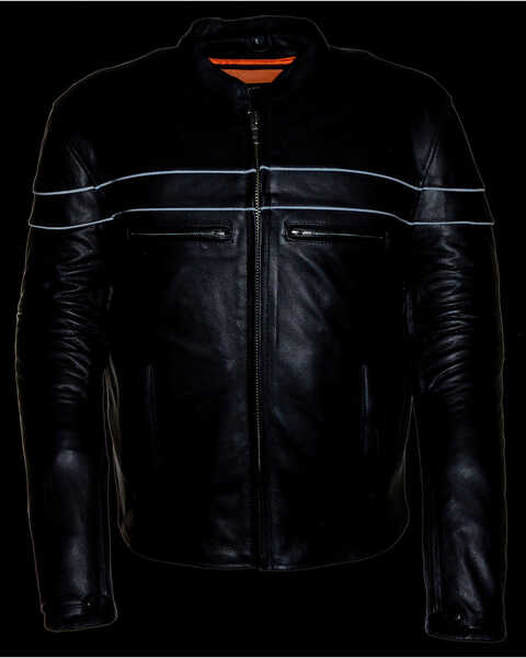 Image #4 - Milwaukee Leather Men's Sporty Scooter Crossover Jacket - Big - 3X, Black, hi-res