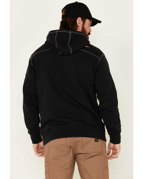 Image #4 - Ariat Men's FR Tek Hooded Work Sweatshirt, Black, hi-res