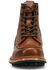Image #4 - Frye Men's Hudson Lace-Up Work Boots - Round Toe, Caramel, hi-res