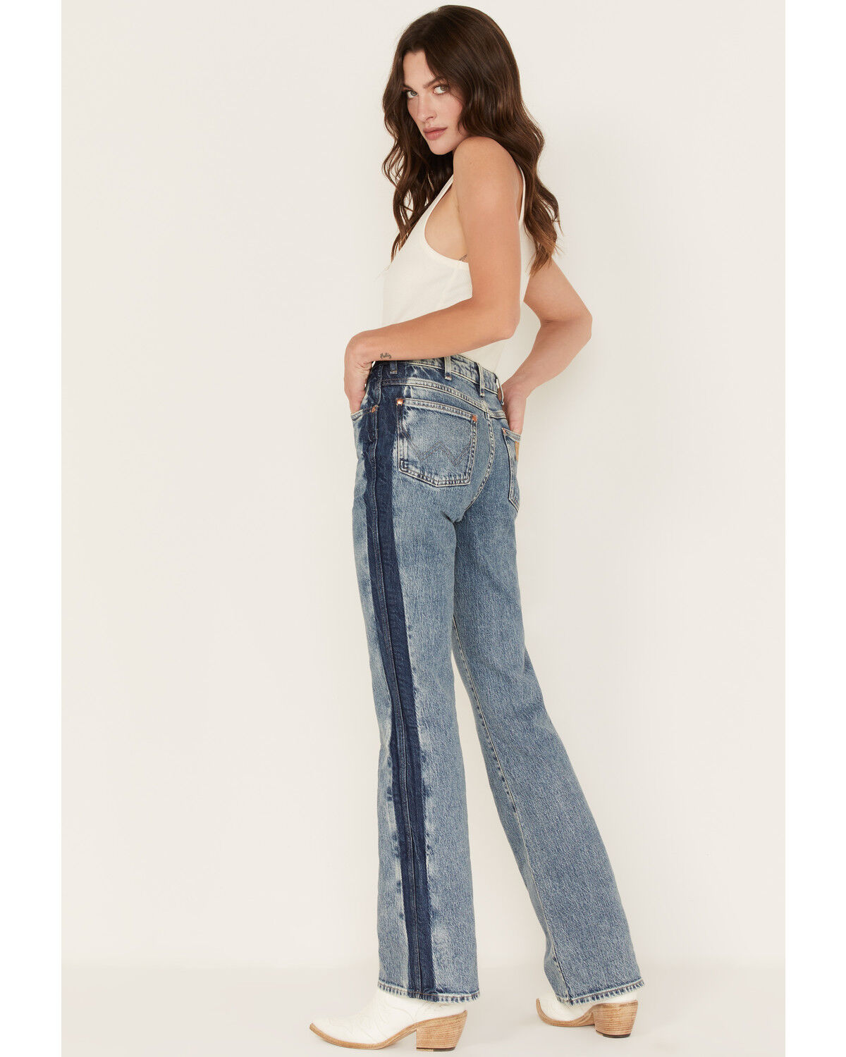 Wrangler Women's Two tone Color Block High Rise Westward