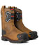 Image #1 - ROYER Men's 10" Wellington Interguard 2.0 Work Boots - Composite Toe, Brown, hi-res