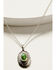 Image #2 - Broken Arrow Jewelry Women's Oval Concho Necklace , Silver, hi-res