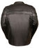 Image #3 - Milwaukee Leather Men's Sporty Scooter Crossover Jacket, Black, hi-res