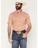 Image #3 - Cody James Men's Grill And Greet Medallion Print Short Sleeve Stretch Western Shirt, Red, hi-res