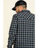Image #5 - Moonshine Spirit Men's Train Track Check Plaid Print Long Sleeve Western Shirt, Black, hi-res
