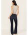 Shyanne Women's Palo Verde High Rise Bootcut Stretch Jeans, Dark Wash, hi-res