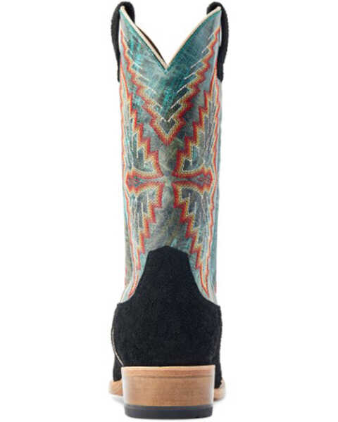 Image #3 - Ariat Men's Futurity Showman Roughout Western Boots - Square Toe, Black, hi-res