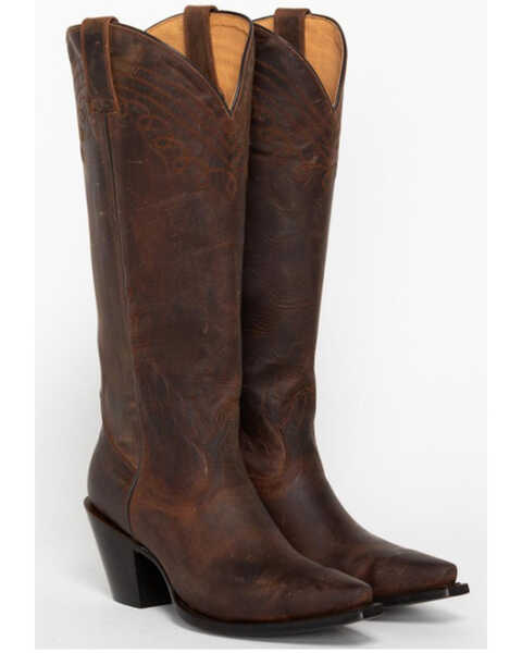Image #1 - Shyanne Women's Charlene Tall Western Boots - Snip Toe, Brown, hi-res