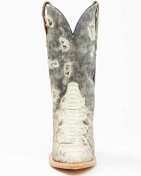 Image #4 - Dan Post Women's Exotic Python Western Boots - Snip Toe, Ivory, hi-res