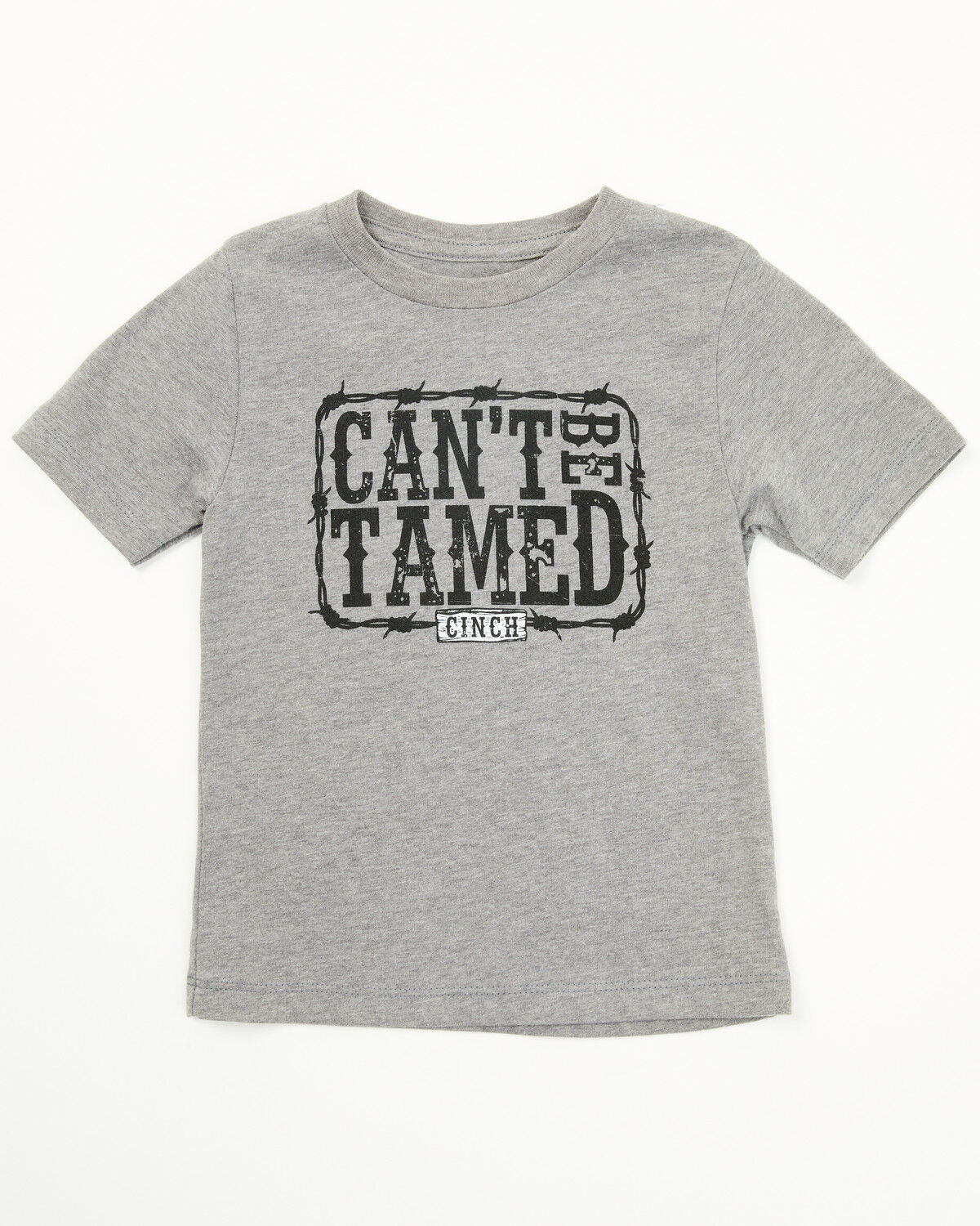 Image #1 - Cinch Toddler Boys' Can't Be Tamed Short Sleeve Graphic T-Shirt, Grey, hi-res