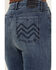 Image #4 - Mia and Moss Women's Kentucky Blues Medium Wash High Rise Flare Stretch Jeans, Medium Wash, hi-res
