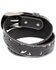 Image #2 - Shyanne Women's Tooled Floral Cut Out Underlay Western Belt, Black, hi-res