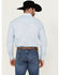 Image #4 - Wrangler 20X Men's Geo Print Long Sleeve Pearl Snap Stretch Western Shirt, Blue, hi-res
