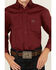 Image #3 - Panhandle Boys' Solid Long Sleeve Button-Down Stretch Western Shirt , Burgundy, hi-res