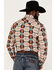 Image #4 - Rock & Roll Denim Men's Southwestern Print Stretch Long Sleeve Pearl Snap Shirt, Natural, hi-res