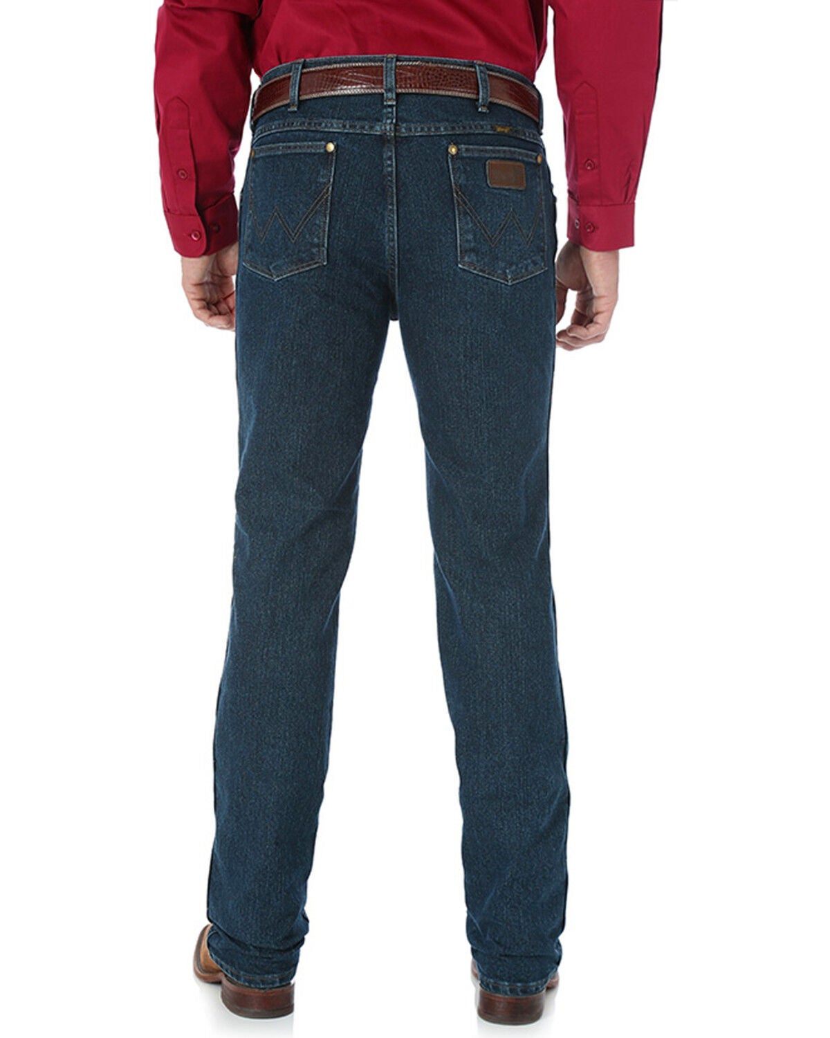 Image #1 - Wrangler Men's Premium Performance Advanced Comfort Cowboy Cut Jeans, Dark Blue, hi-res