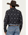 Image #4 - Gibson Trading Co Men's Mardi Gras Print Long Sleeve Snap Western Shirt, Black, hi-res